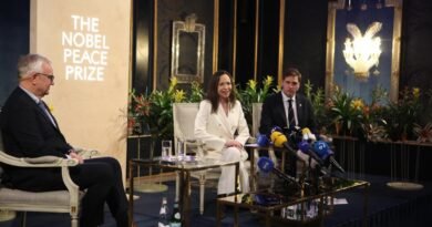 María Corina Machado en Oslo Noruega