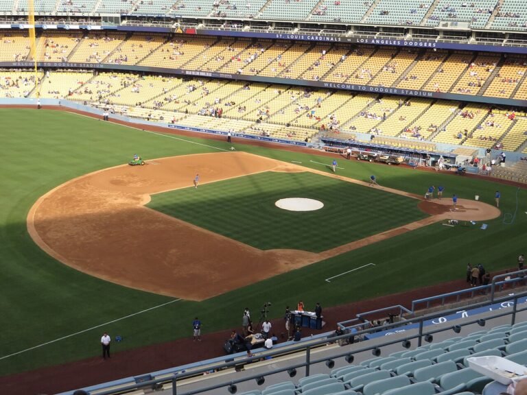 Vista de Dodger Stadium en 2014; fotografía de contexto, no de la Serie de Campeonato de 2026
