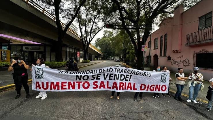 Imagen de portada sobre las protestas de trabajadores del IMSS en octubre de 2026