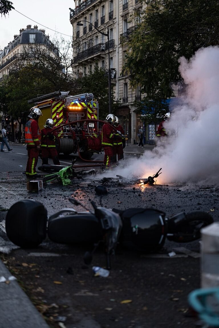 Fotografía de archivo de las protestas y disturbios en Francia, octubre de 2026