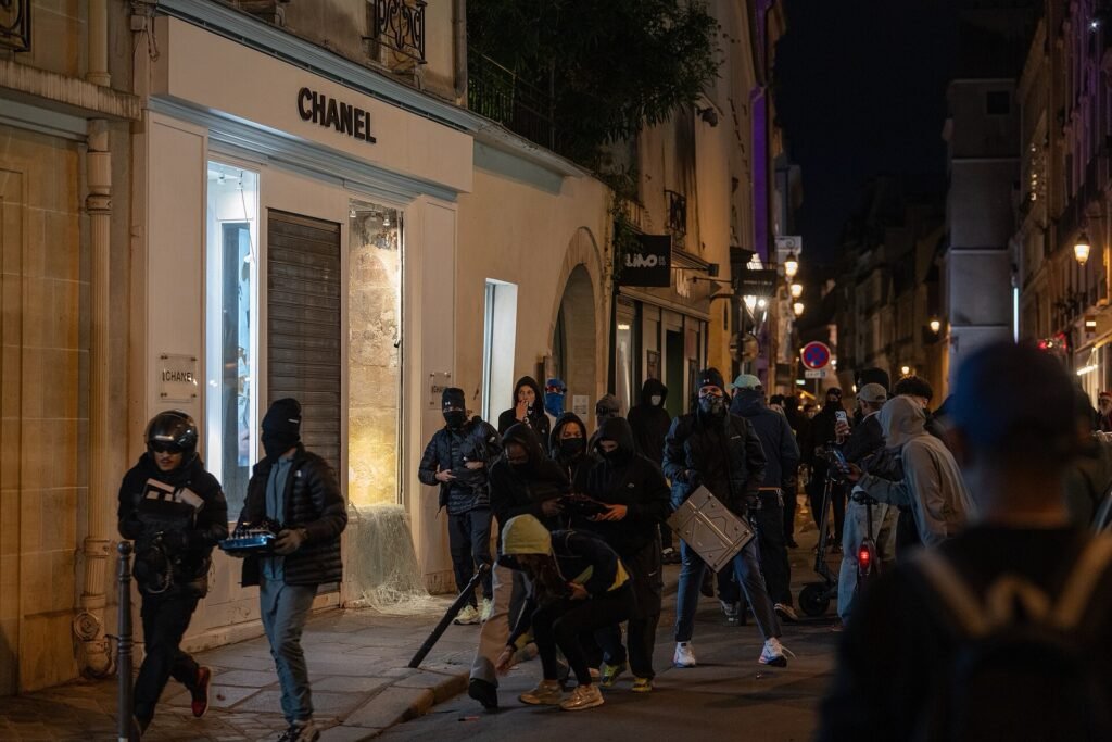 Fotografía de archivo de las protestas y disturbios en Francia, octubre de 2026