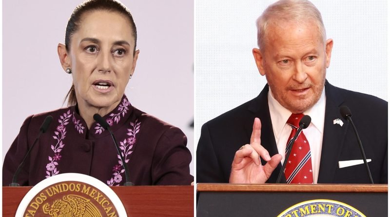 Claudia Sheinbaum y Ronald Johnson, diplomacia entre México y Estados Unidos